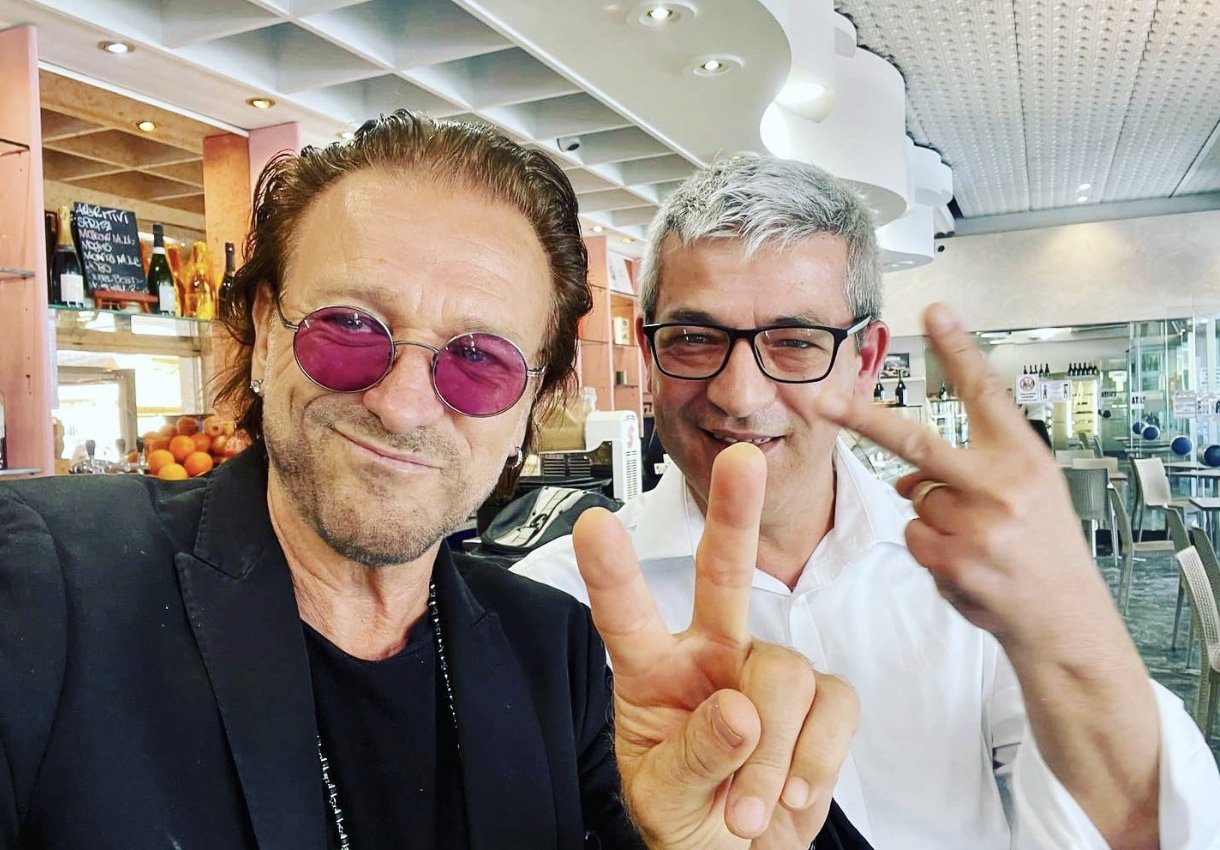 Bono Vox a Bologna Bonaccini