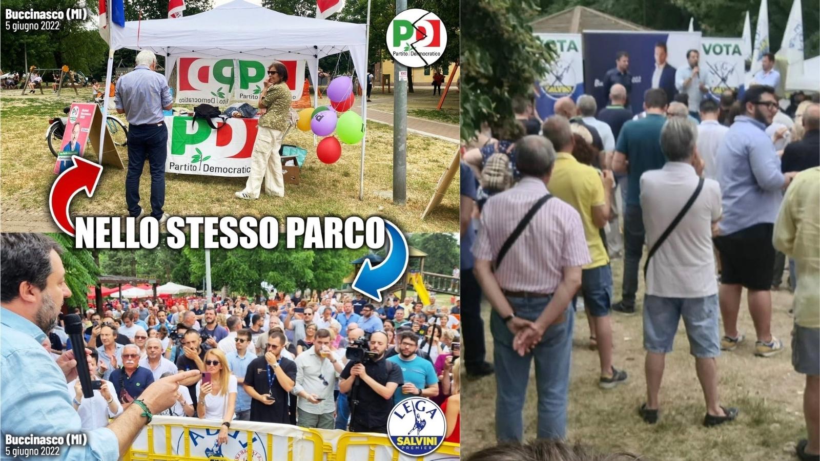 Salvini a Buccinasco