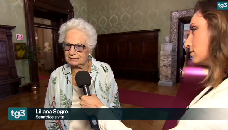 liliana segre tema maturità reazione video