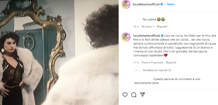 lory del santo si commenta da sola instagram