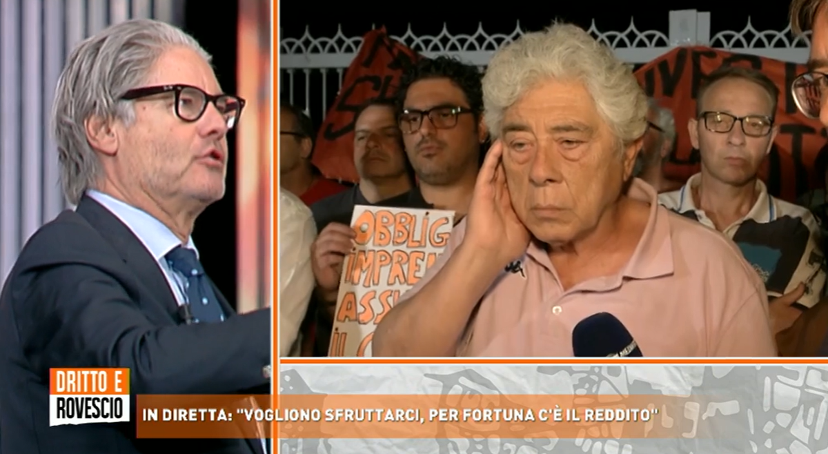 Del Debbio si becca un “vaffa” in diretta dall’uomo stanco delle critiche al reddito di cittadinanza | VIDEO article-post