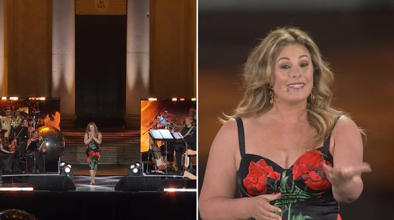 vanessa incontrada sei bellissima video napoli concerto gigi d'alessio