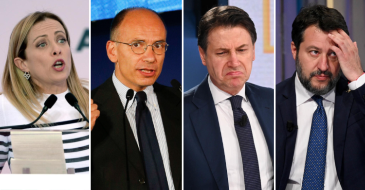 sondaggi supermedia youtrend meloni salvini letta conte