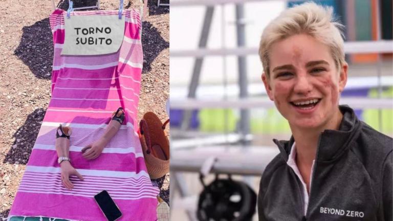 “Torno subito”, la straordinaria auto ironia di Bebe Vio in spiaggia “Torno subito”, la straordinaria auto ironia di Bebe Vio in spiaggia