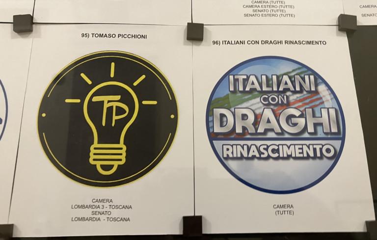 La carica dei 101 simboli e il giallo di “Italiani con Draghi” La carica dei 101 simboli e il giallo di “Italiani con Draghi”