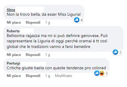 mariela nunez miss liguria commenti razzisti 3