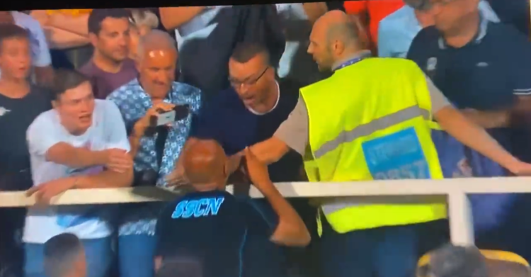 luciano spalletti video schiaffo tifoso fiorentina napoli