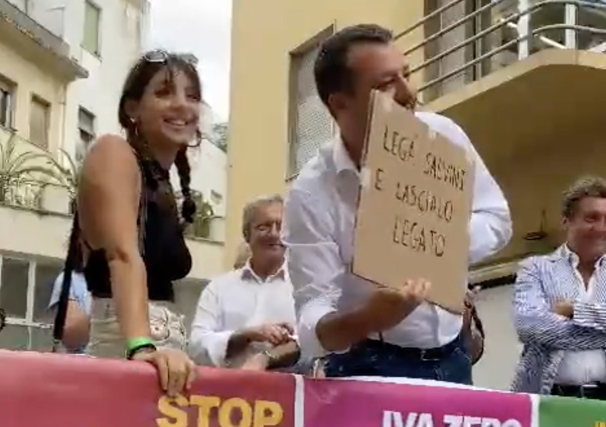 Salvini contestatrice