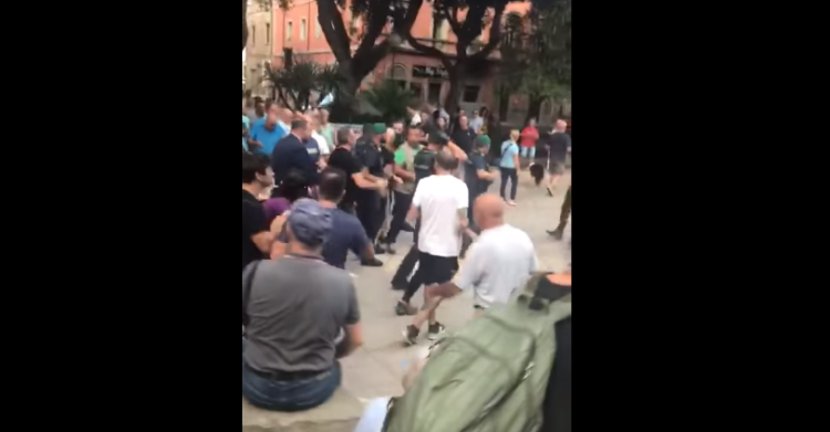 giorgia meloni contestata cagliari protesta antifascista video