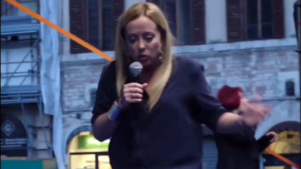 “Nella morra cinese della sinistra clandestino batte donna violentata”: l’incredibile discorso di Giorgia Meloni a Perugia | VIDEO article-post