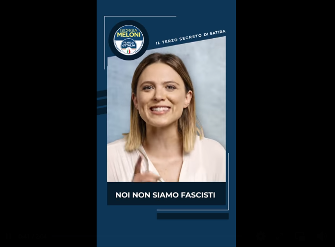 “Noi non siamo fascisti”: il geniale spot su Fratelli d’Italia del Terzo segreto di Satira | VIDEO article-post