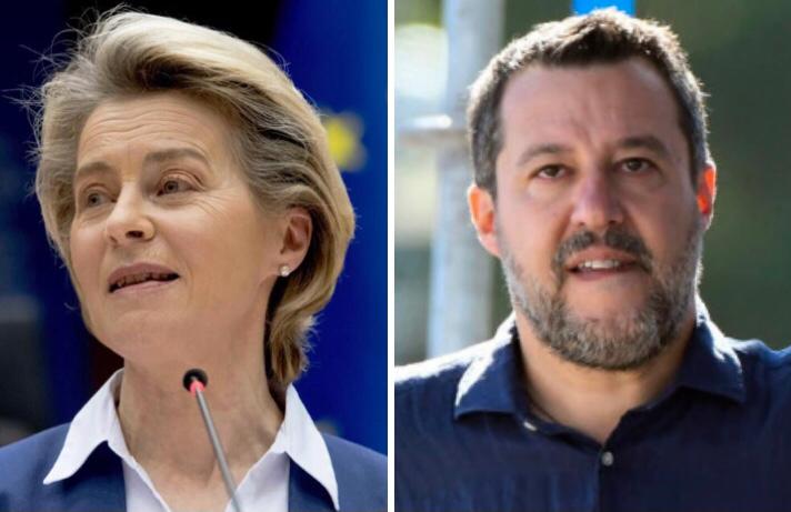 Bufera sulle parole di Von der Leyen, Salvini: “O chiedi scusa o ti dimetti, faremo mozione di censura” article-post