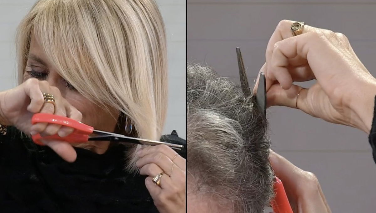 Luciana Littizzetto e Fabio Fazio si tagliano una ciocca di capelli per le donne iraniane | VIDEO article-post