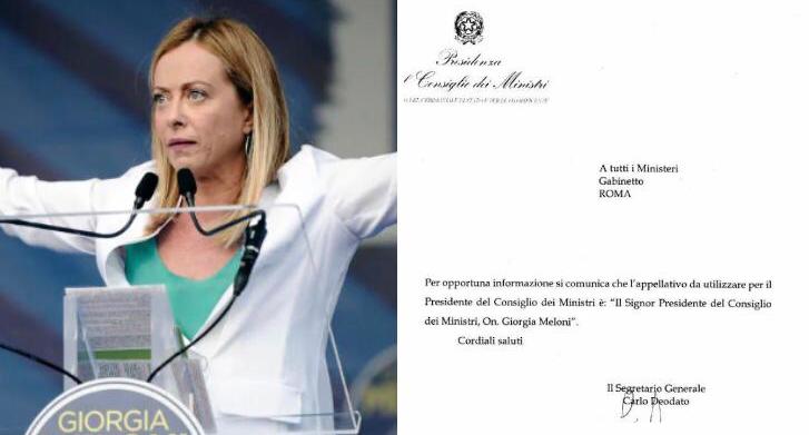circolare giorgia meloni