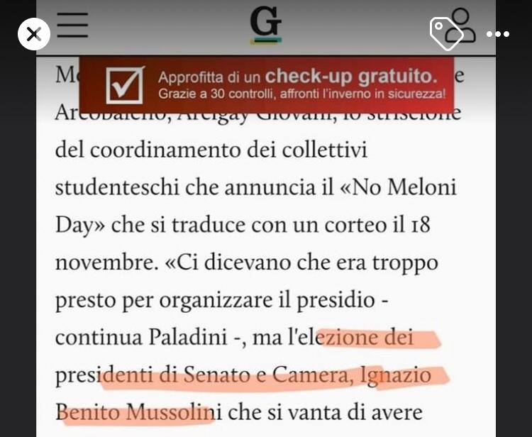 Lo scivolone de Il Giornale che scrive “Ignazio Benito Mussolini” invece di La Russa article-post