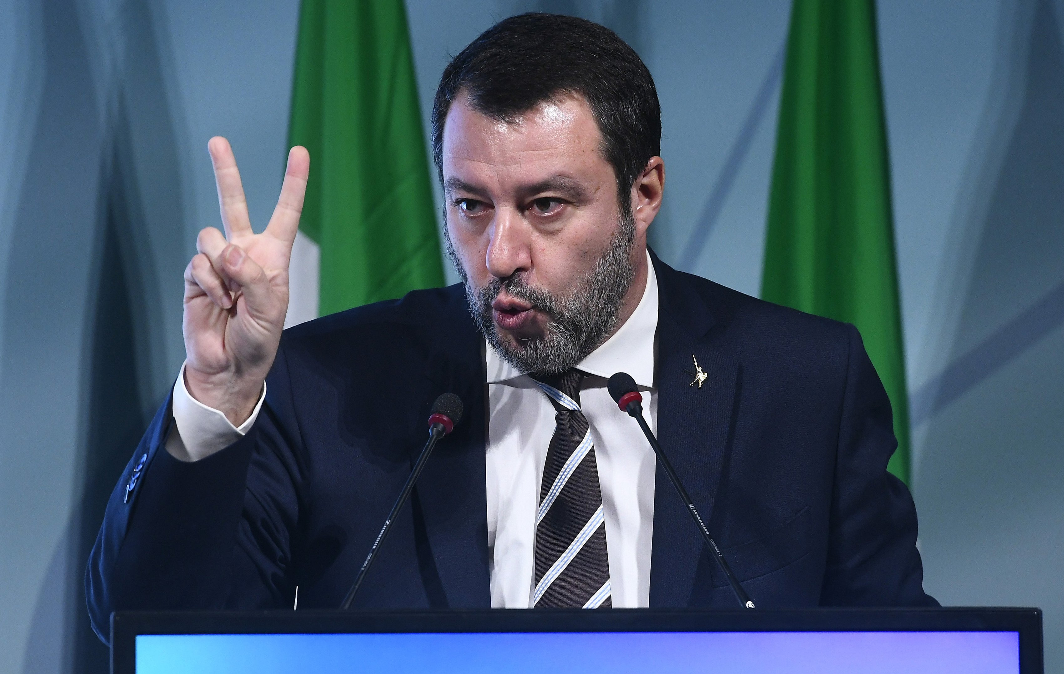 Ponte Sardegna trote Salvini
