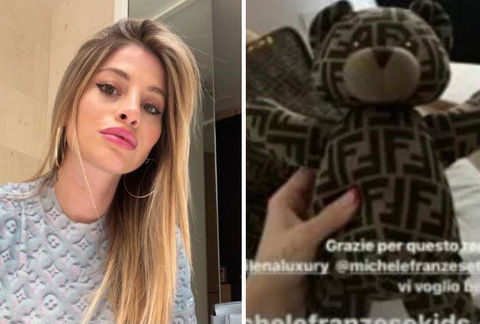 Polemiche su Chiara Nasti e il peluche da 620 euro regalato al figlio per Natale preview