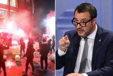 “Prima l’inciviltà dei tifosi italiani”: l’intollerabile ipocrisia di Matteo Salvini sull’esultanza dei tifosi marocchini preview