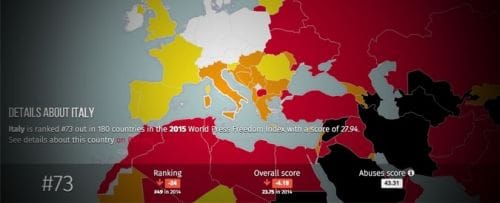 Libertà di stampa, l’Italia è (solo) al 73° posto article-post