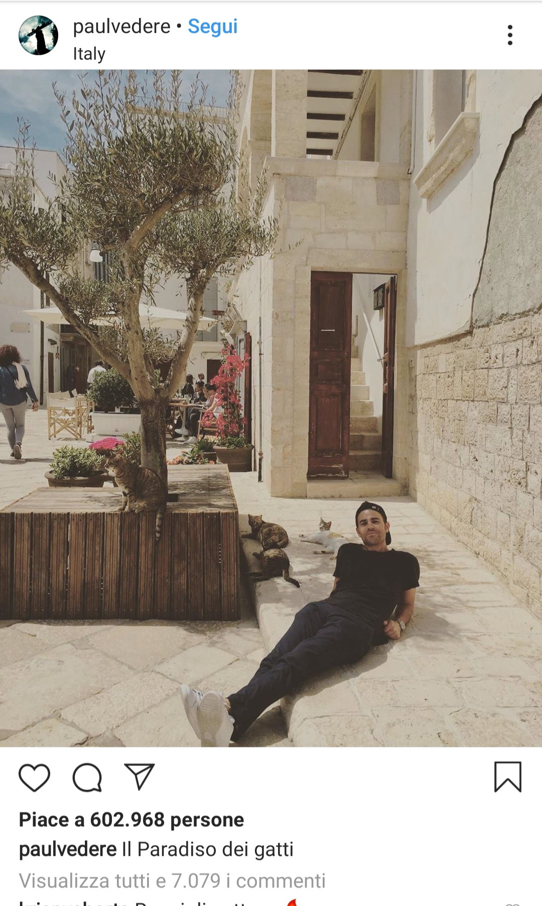 Paul Wesley si trova a Polignano a Mare, una foto instagram svela il mistero article-post