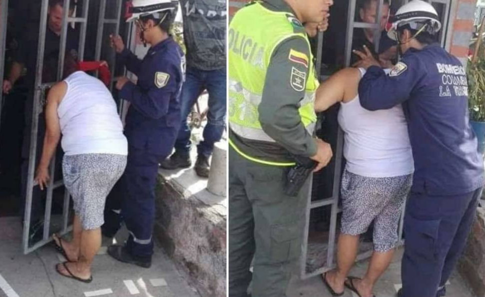 Donna spia i vicini e resta incastrata nell’inferriata per 5 ore article-post