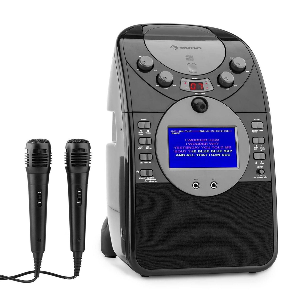 Il karaoke di ultima generazione Auna ScreenStar con Display e Videocamera article-post