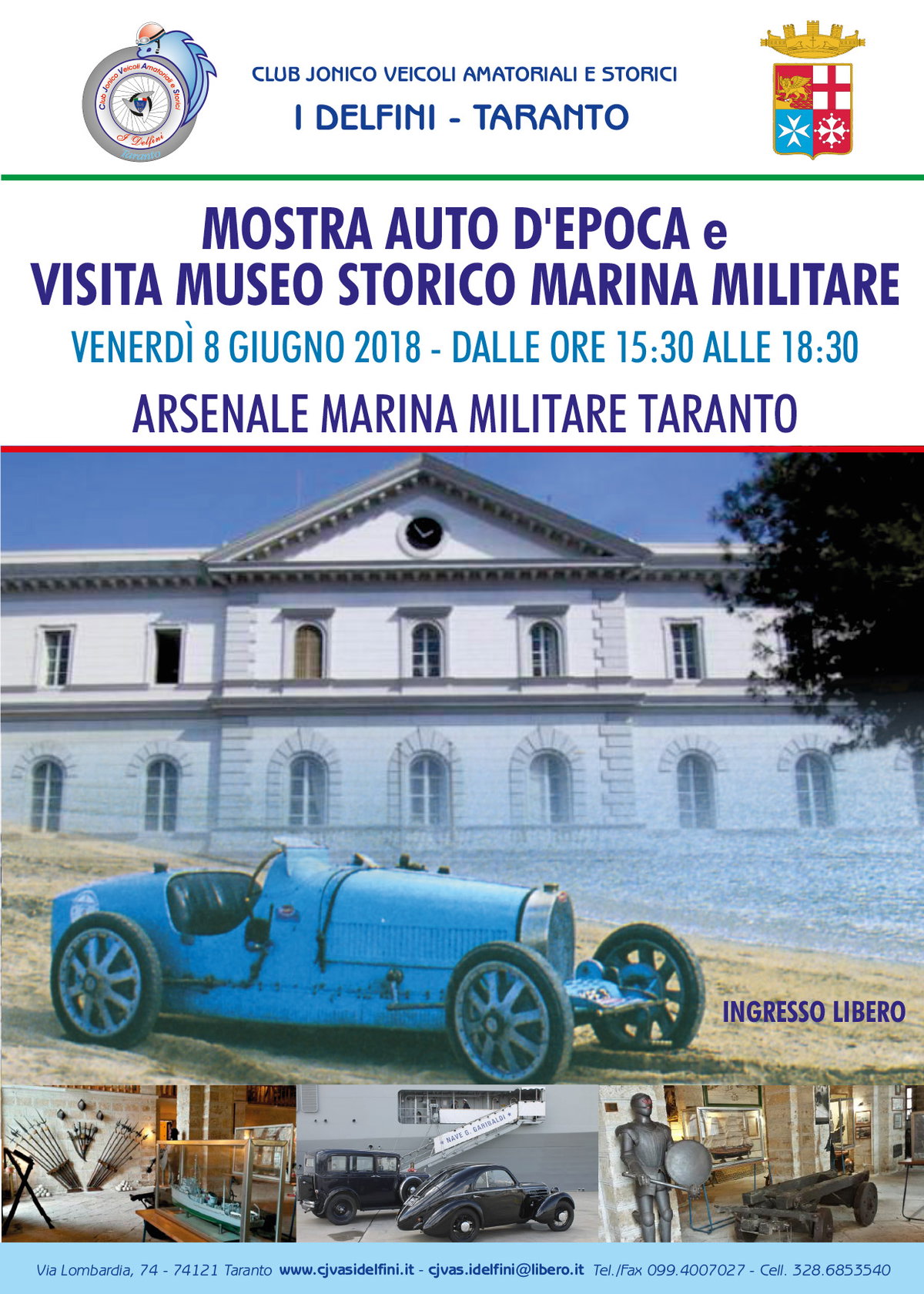 Taranto – “Mostra auto d’epoca e visita museo storico in Arsenale M.M.” article-post