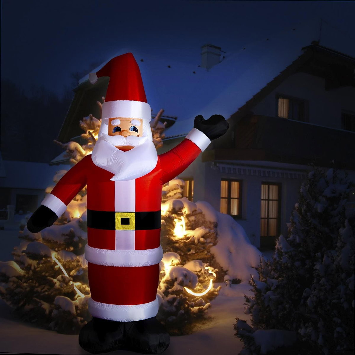 Un Babbo Natale autogonfiabile di 3,5 metri per il giardino o locali commerciali article-post