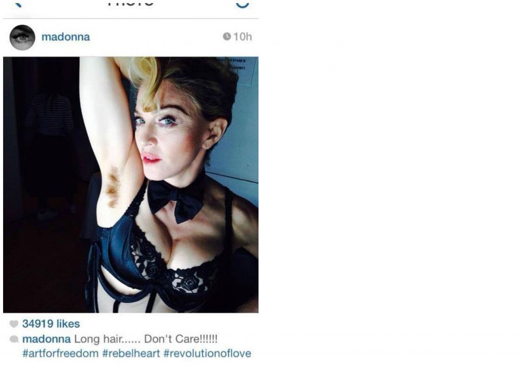 Madonna mostra orgogliosa la sua ascella non depilata su Instagram article-post
