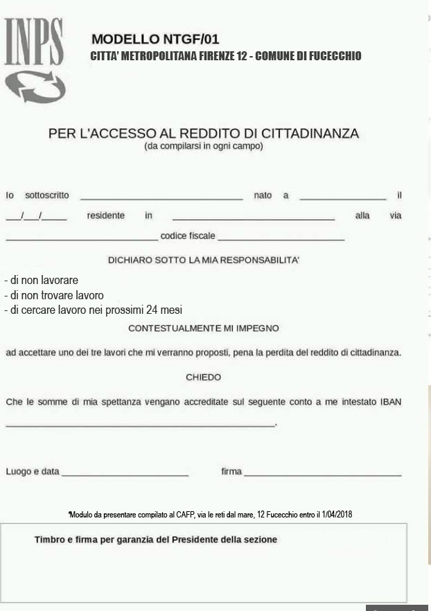 Reddito di cittadinanza: sul sito dell’Inps pubblicati i moduli article-post