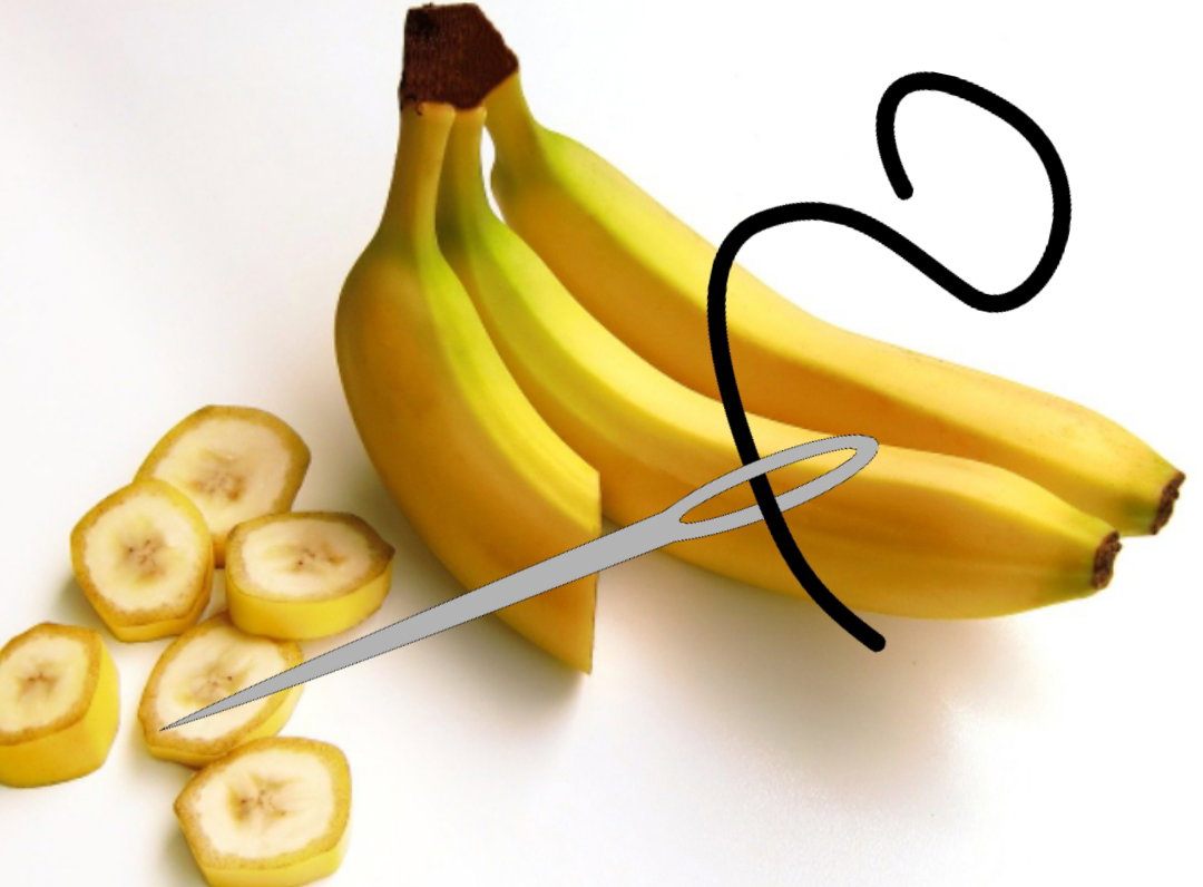 Metti un ago nella banana. É sorprendente questo trucco article-post