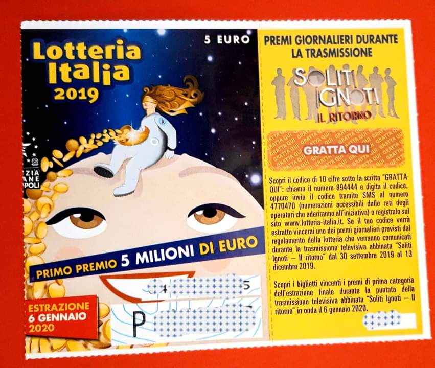 Lotteria Italia 2020: biglietti vincenti, primo premio a Torino article-post