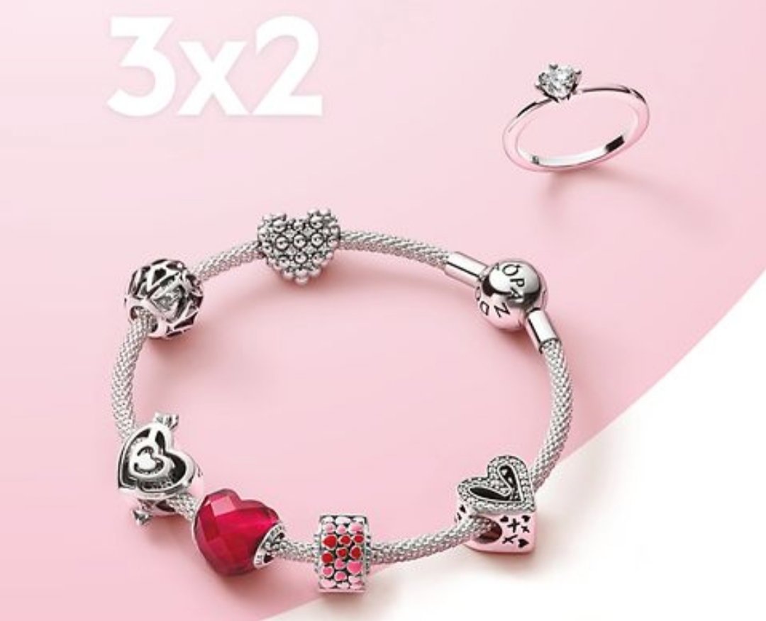 Pandora per San Valentino: scegli 3 gioielli uno è in regalo article-post