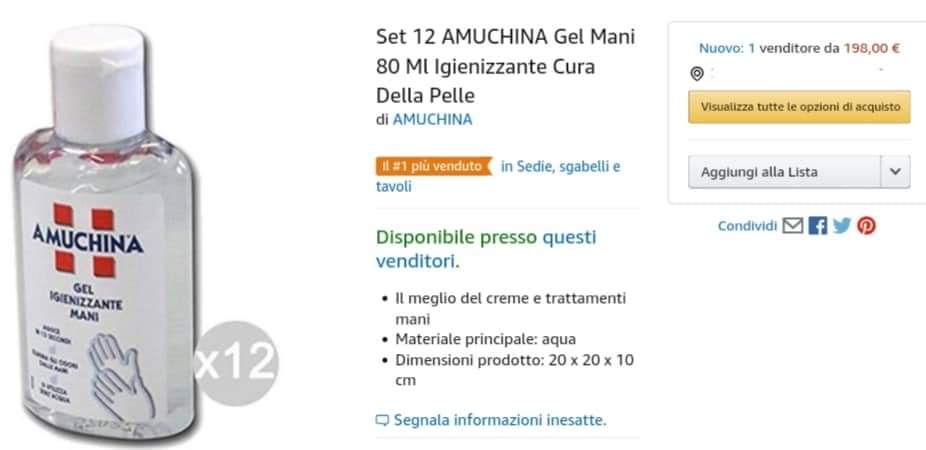 Coronavirus: Amuchina a 100 euro su Amazon. I commenti, “vergogna sciacallo” article-post