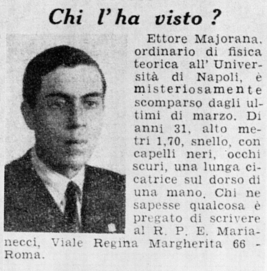 Ettore Majorana: il caso del celebre fisico scomparso nel nulla article-post