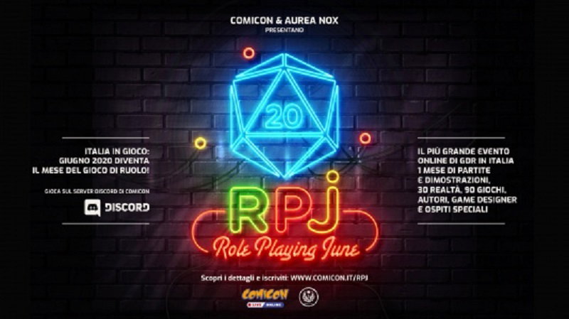 Comicon – “RPJ – Role Playing June”, il più grande evento online di Gioco di Ruolo mai realizzato in Italia article-post
