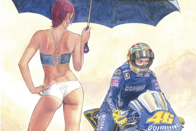 “46” di Milo Manara. Un classico con protagonista Valentino Rossi article-post