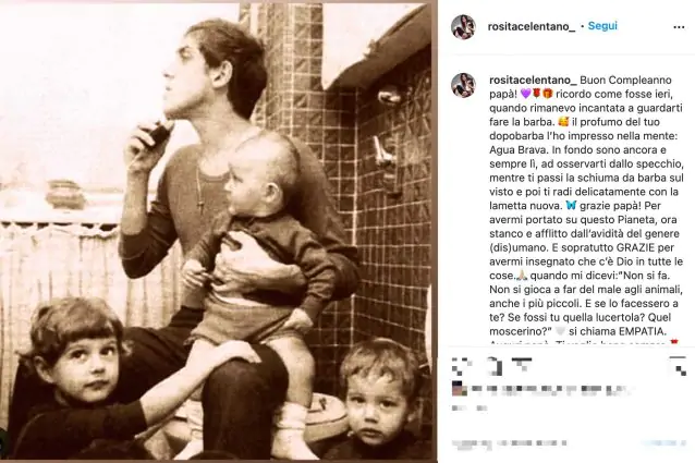 Adriano Celentano, gli auguri nostalgici di buon compleanno della figlia Rosita article-post