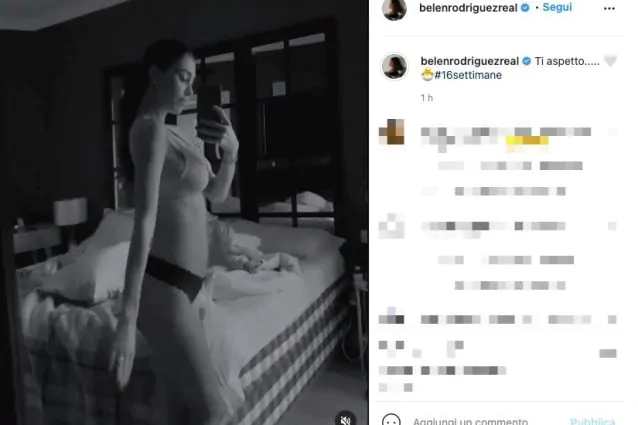 Belén Rodrìguez primo video in dolce attesa: “Ti aspetto” article-post