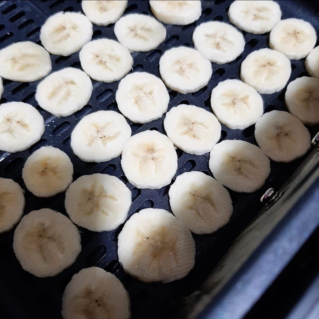 Chips banana friggitrice aria