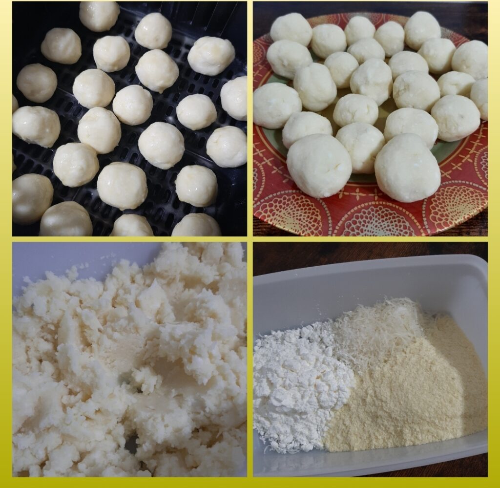 Palline patate friggitrice aria