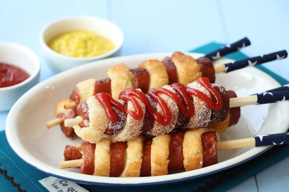 Spiedini di Wurstel e pasta sfoglia in friggitrice ad aria article-post