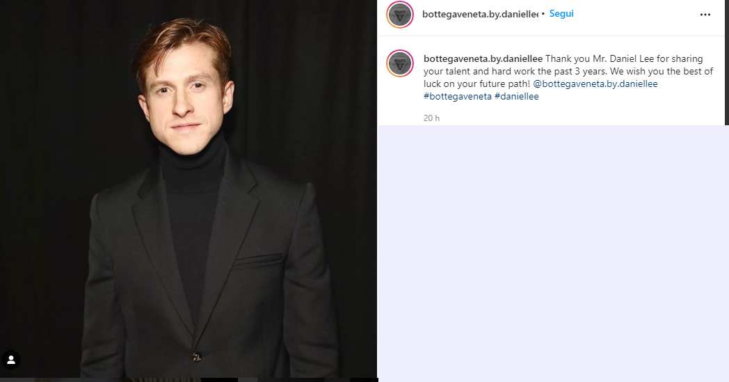 Bottega Veneta, Daniel Lee abbandona la maison: i motivi article-post