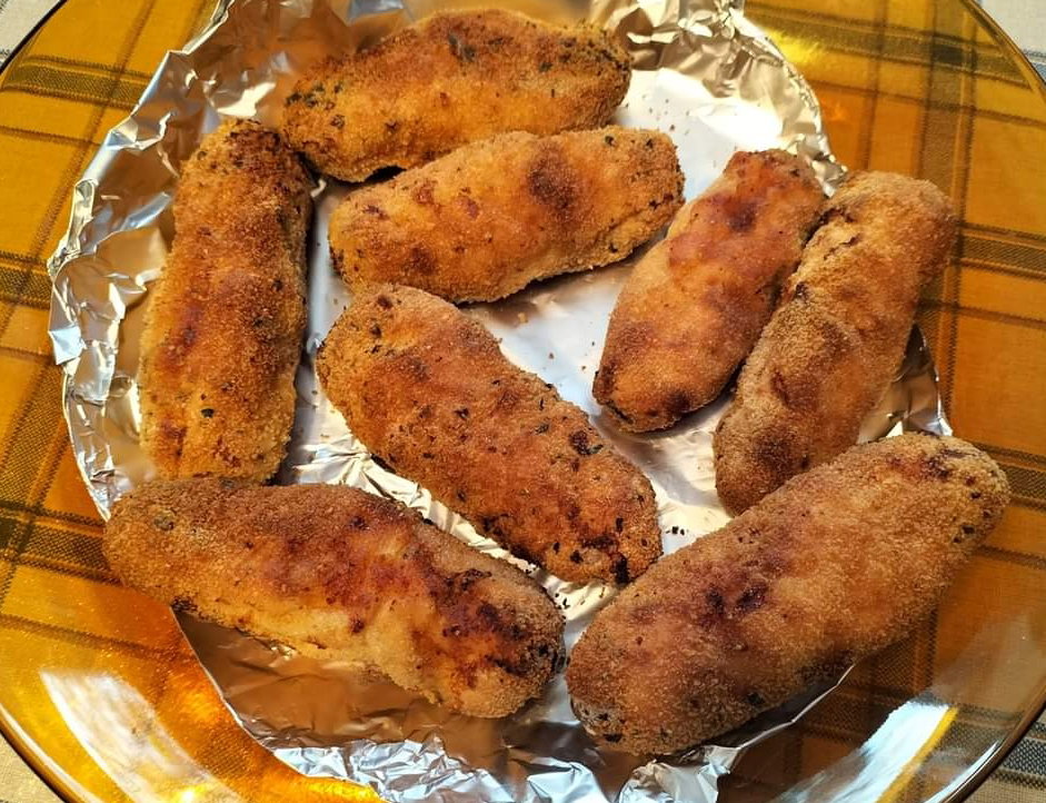 Bastoncini di tacchino fatti in casa e fritti in friggitrice ad aria article-post