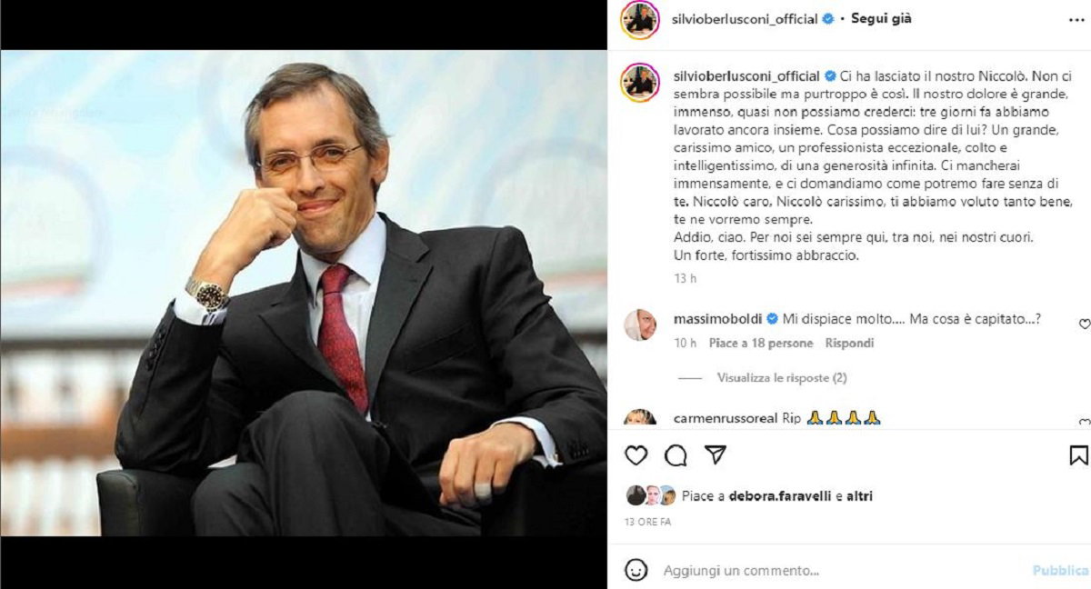 Morto Niccolò Ghedini, Marina Berlusconi: “Amico Vero” article-post