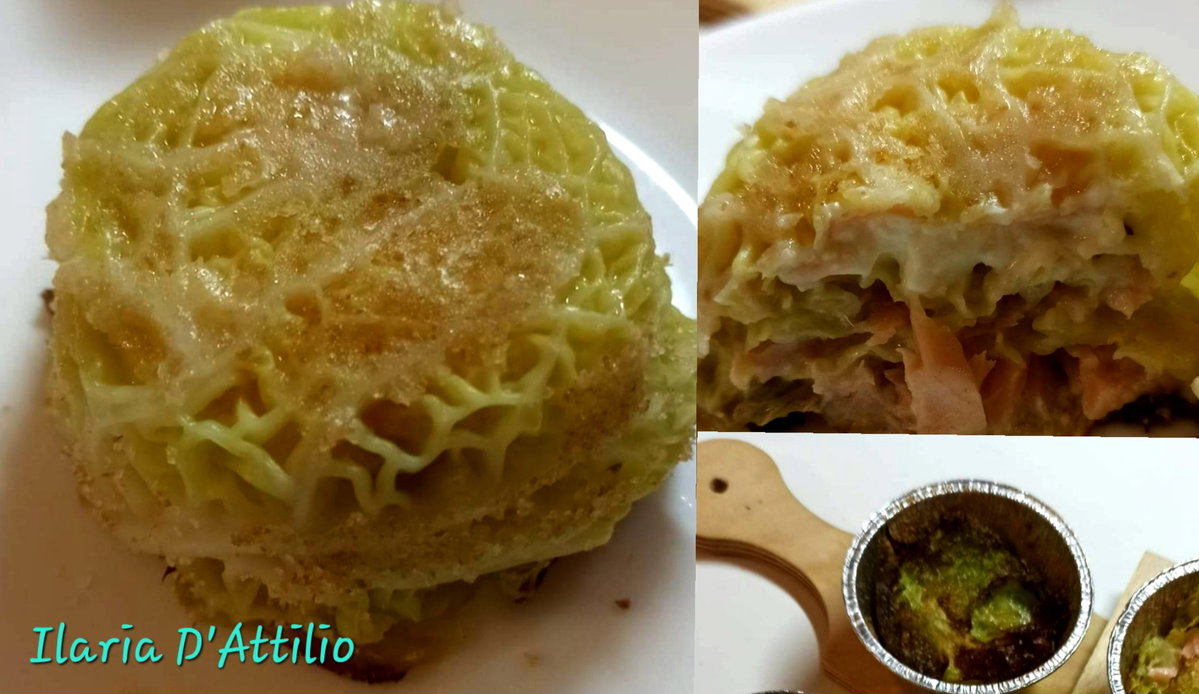 Sformati di verza in friggitrice ad aria, con salmone e Philadelphia article-post