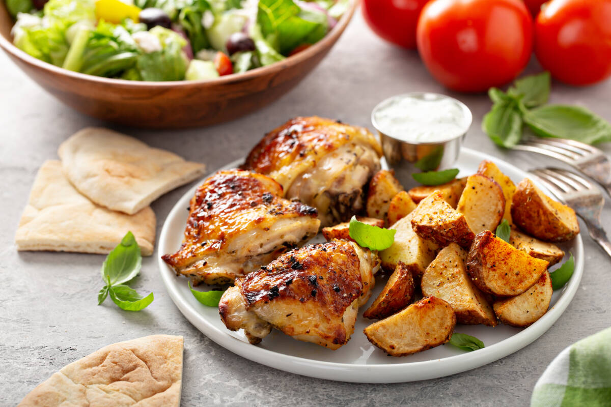 Cosce di pollo con patate in friggitrice ad aria article-post