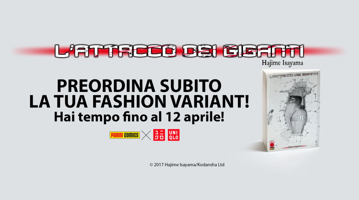 L’esclusiva fashion variant de L’Attacco dei Giganti 1 in preorder dal 12 aprile article-post