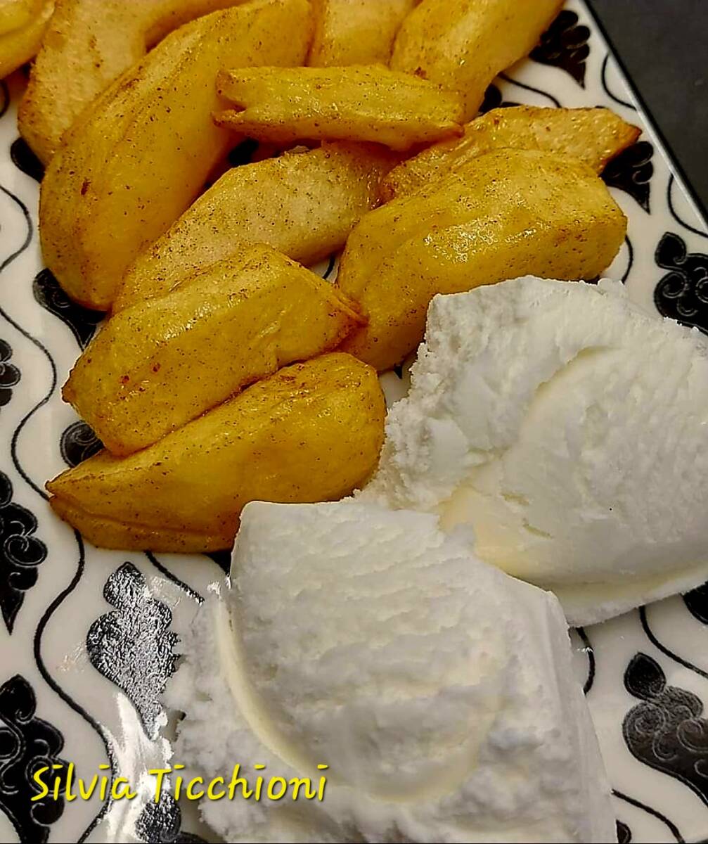 Mele al Cointreau con gelato in friggitrice ad aria article-post