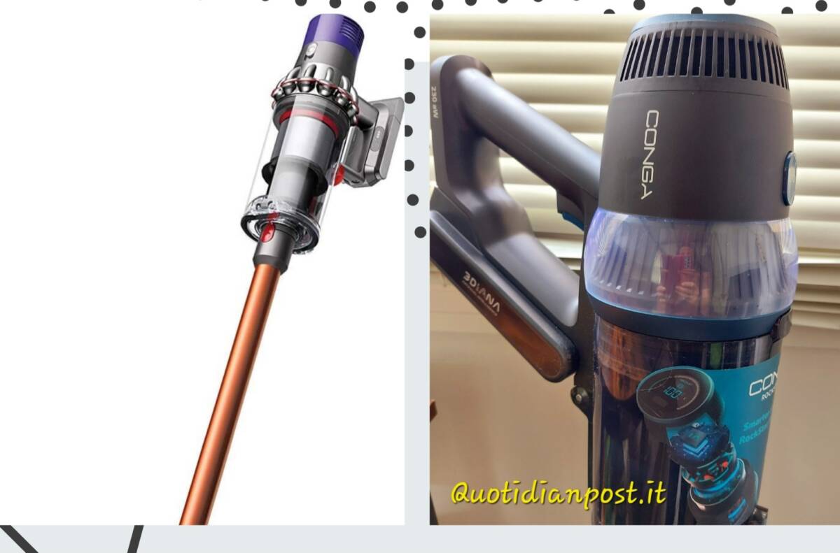 Confronto tra due aspirapolveri senza filo di alta qualità: Conga Rockstar 3000 Advance Ergowet Connected IA della Cecotec e Dyson Cyclone V10 article-post